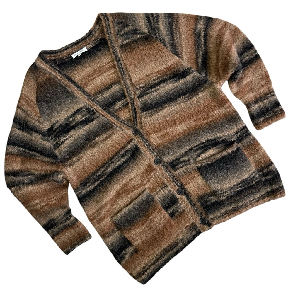 Banana Republic Alpaca Wool Blend Sweater Cardigan Oversized Women XL Brown